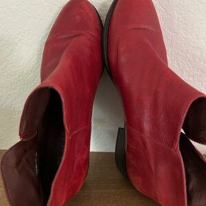 Eric Michael Red Ankle Boots for Women
